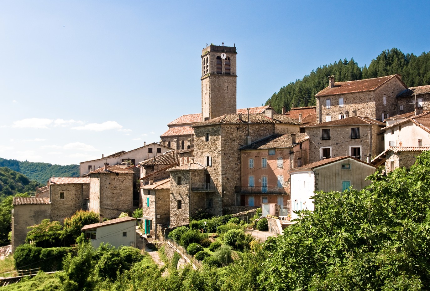 Maison en pierre typique en Ard&egrave;che
